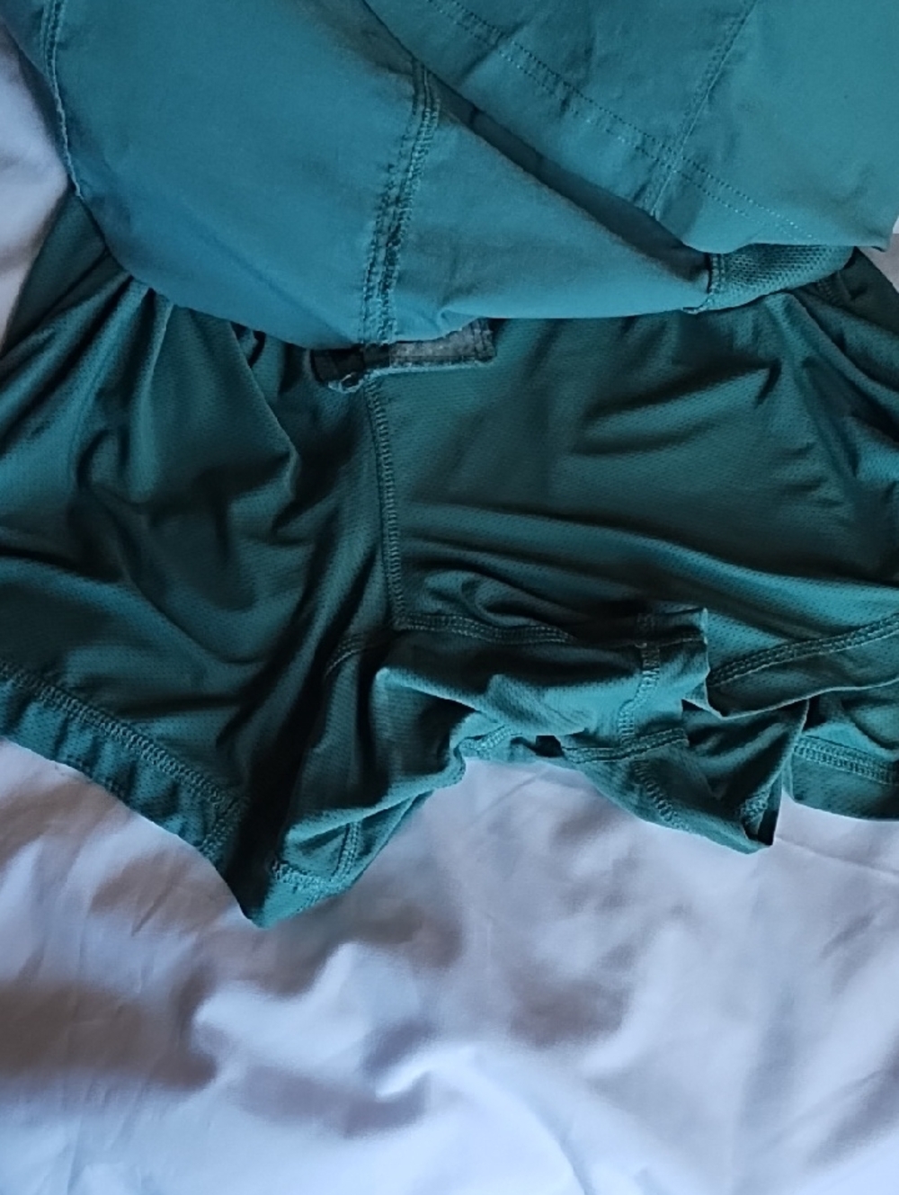 Duluth Trading Co Teal Mini Skirt/skort - Picture 5 of 7